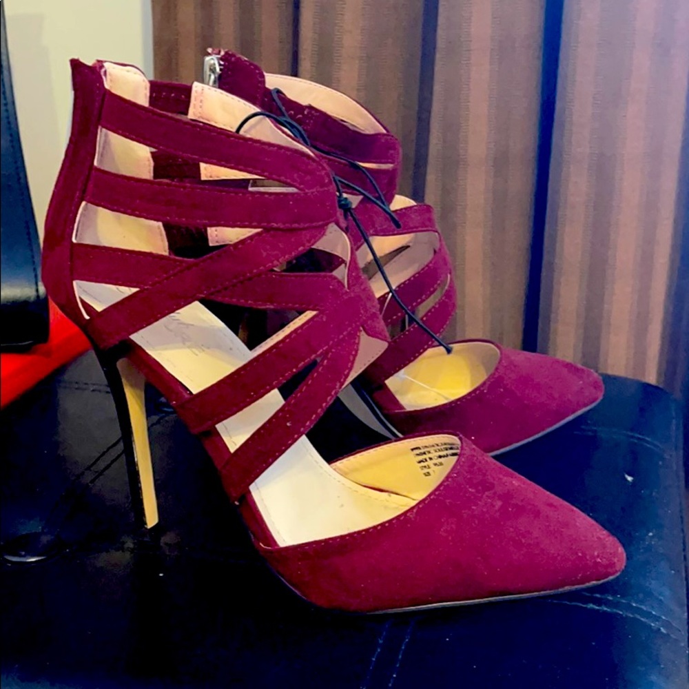 New shoes burgundy